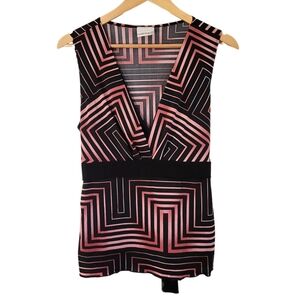 Vtg Y2K Fashion Bug Babydoll Sleeveless Blouse Top Women Size L Pink Whimsigoth